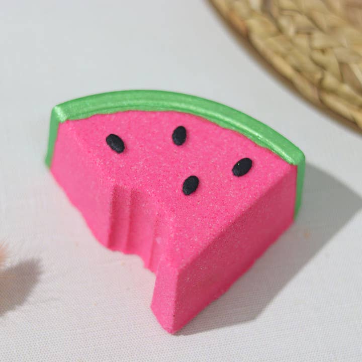 Watermelon Bath Bomb for wholesale by Sudsy Soap Works LLC