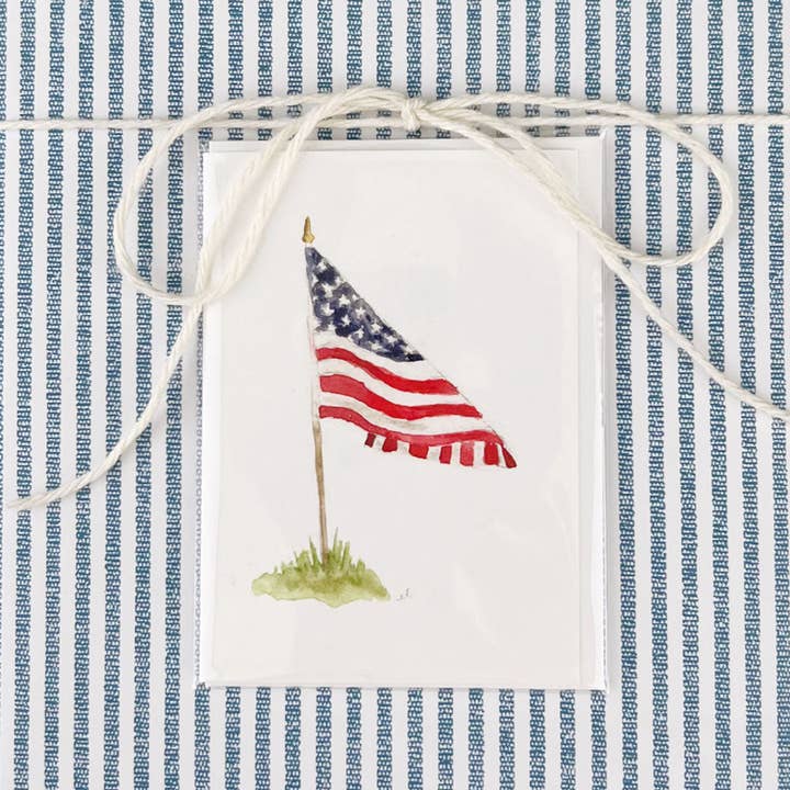 emily lex studio - Wholesale Stationery/Notecard Set - american flag mini notecard