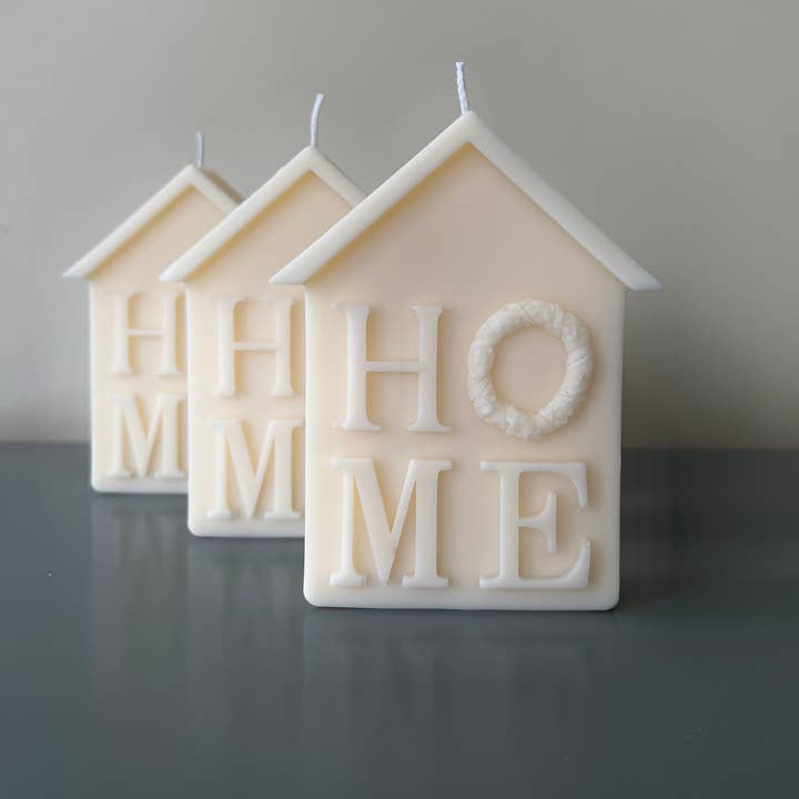 Christmas House Candle for wholesale by Lelik Craft Design