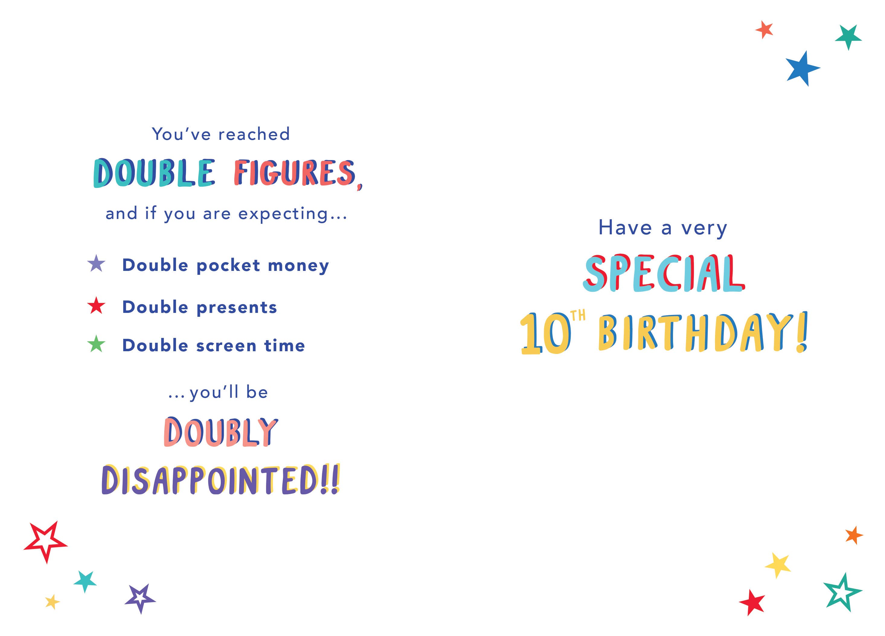 Piccadilly Greetings – wholesale Birthday card – Juvenile Birthday Card, Age 10, Age 101