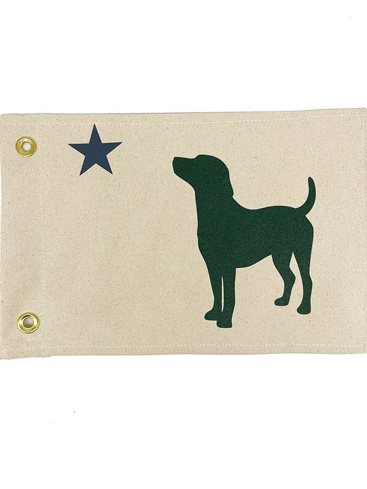 The Iconic Maine Dog Flag for wholesale by Rogue Life Maine