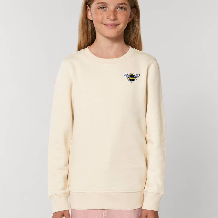 sudadera infantil de algodón orgánico bee para venta al por mayor de Tommy & Lottie