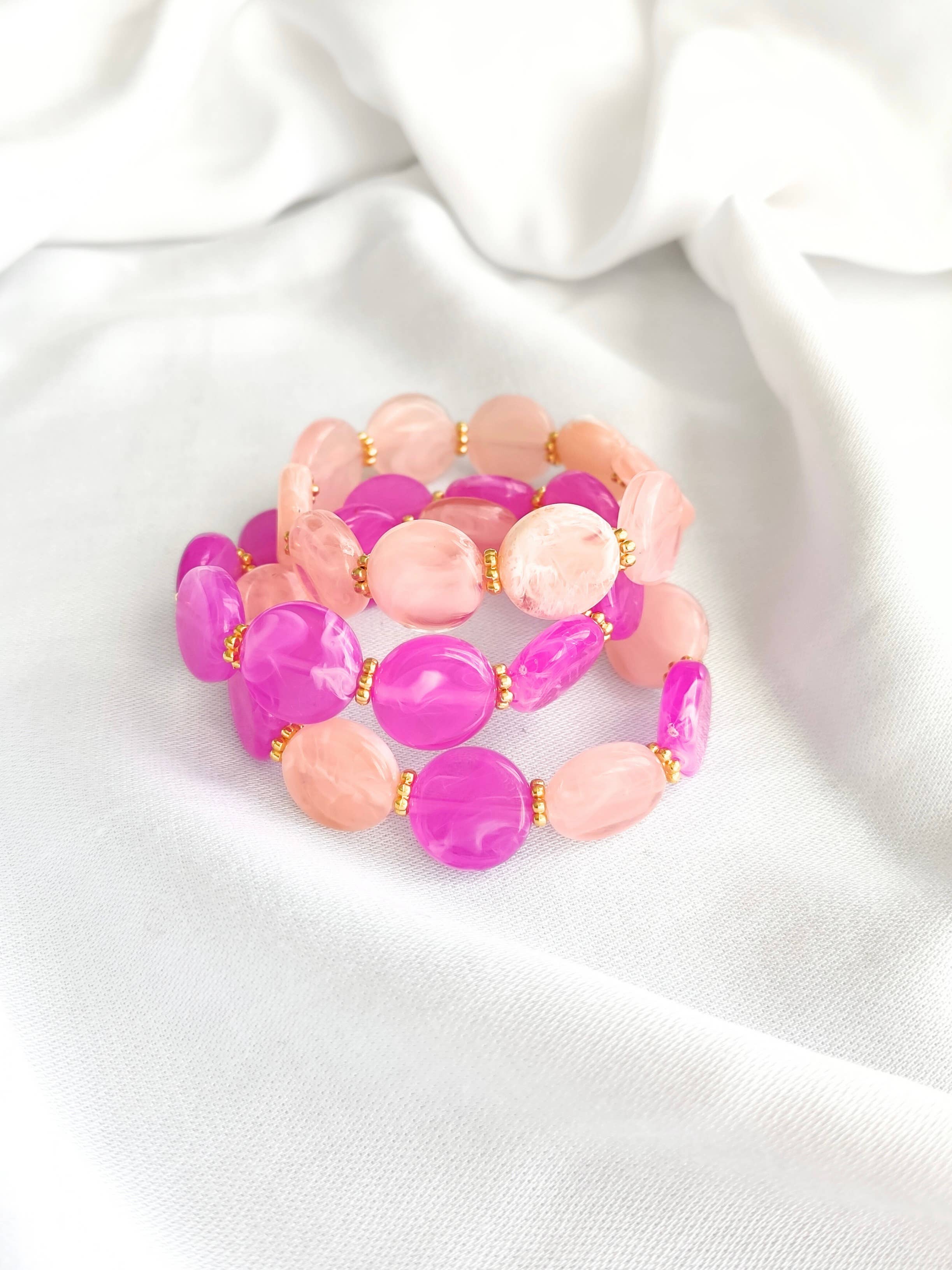 L'Atelier d'Artémis - Vente Bracelet de perles - Bracelet élastique ROMY7
