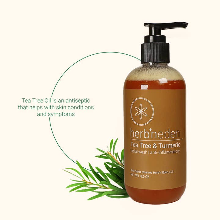 Herb'N Eden - Wholesale Facial Cleanser - Tea Tree & Turmeric Facial Wash