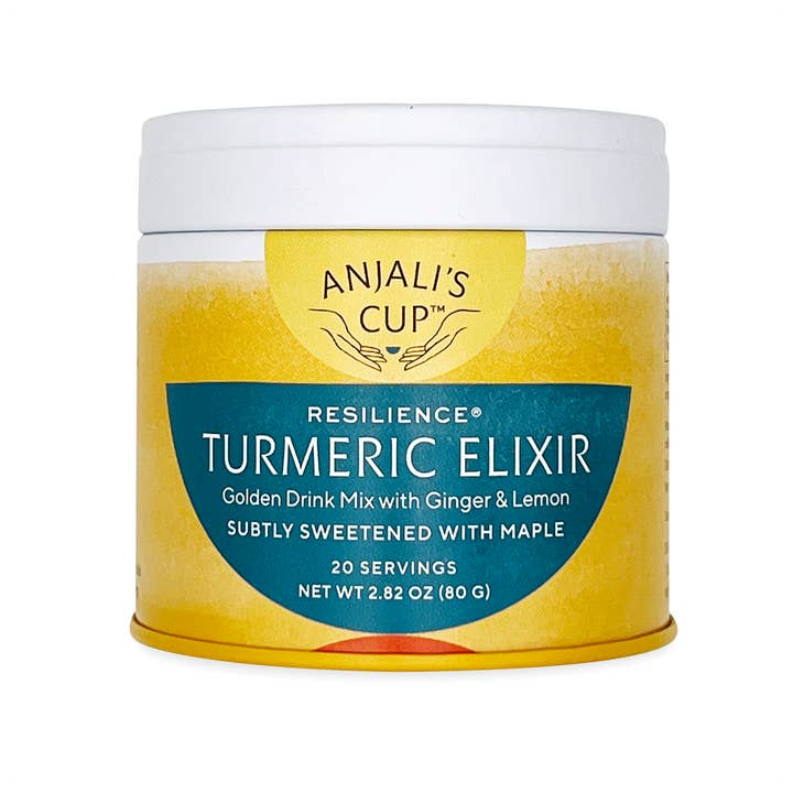 Resilience® Turmeric Elixir, 20 Drink Tin - Golden Latte Mix for wholesale by Anjali's Cup