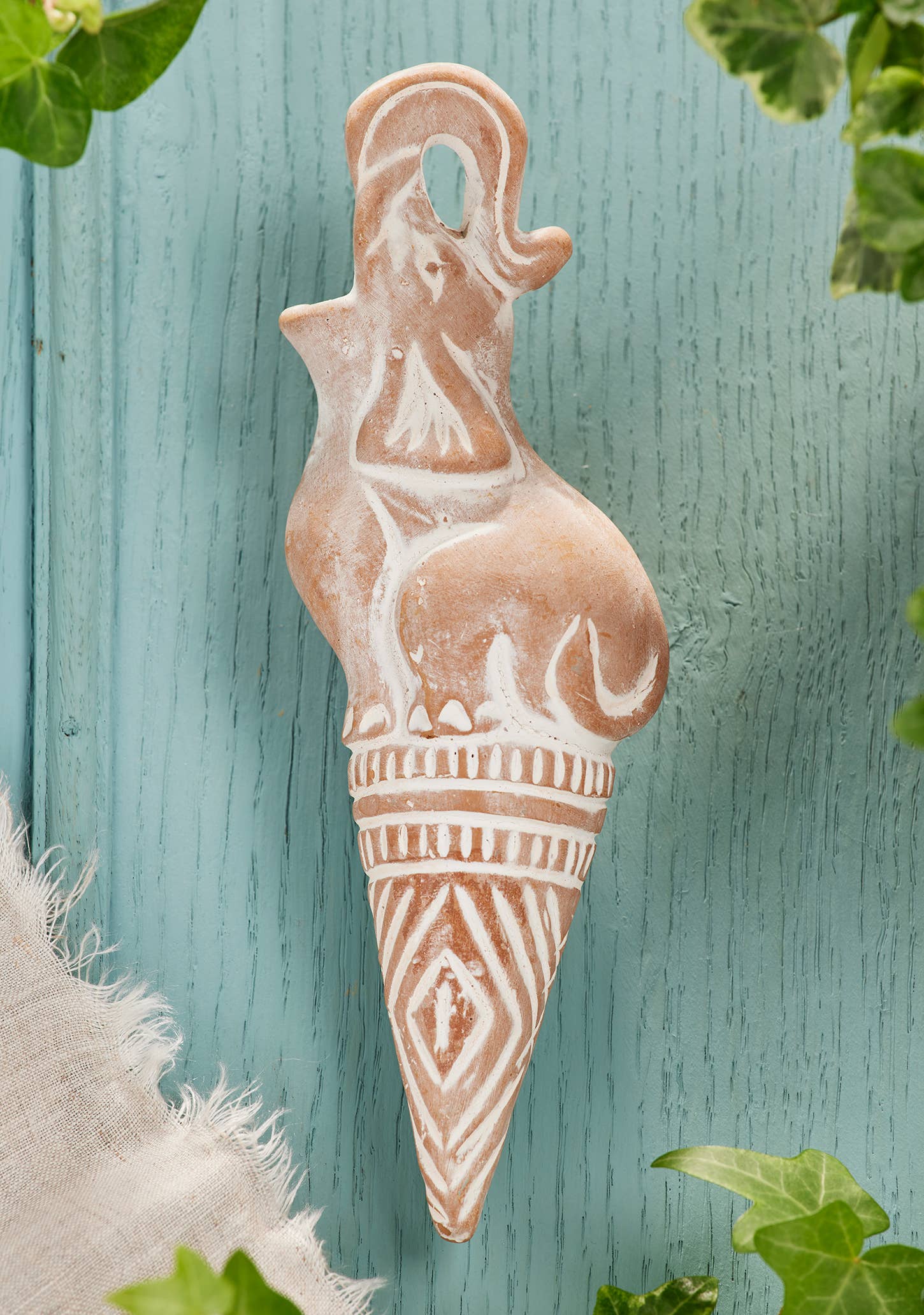 Namaste - Wholesale Watering can - Terracotta Elephant Watering Spike0