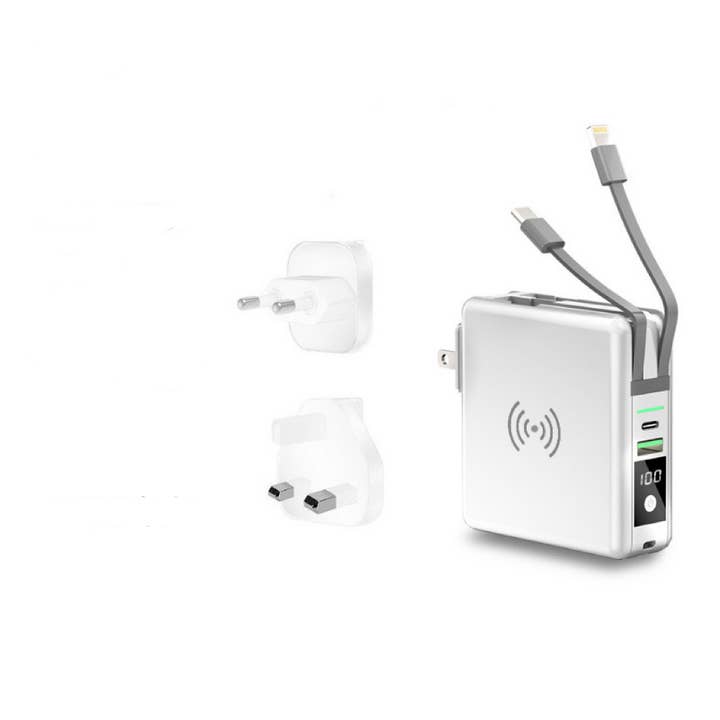 Tech Trendz - Wholesale Portable Charger - Global Travel Charger w/Built In Cables2