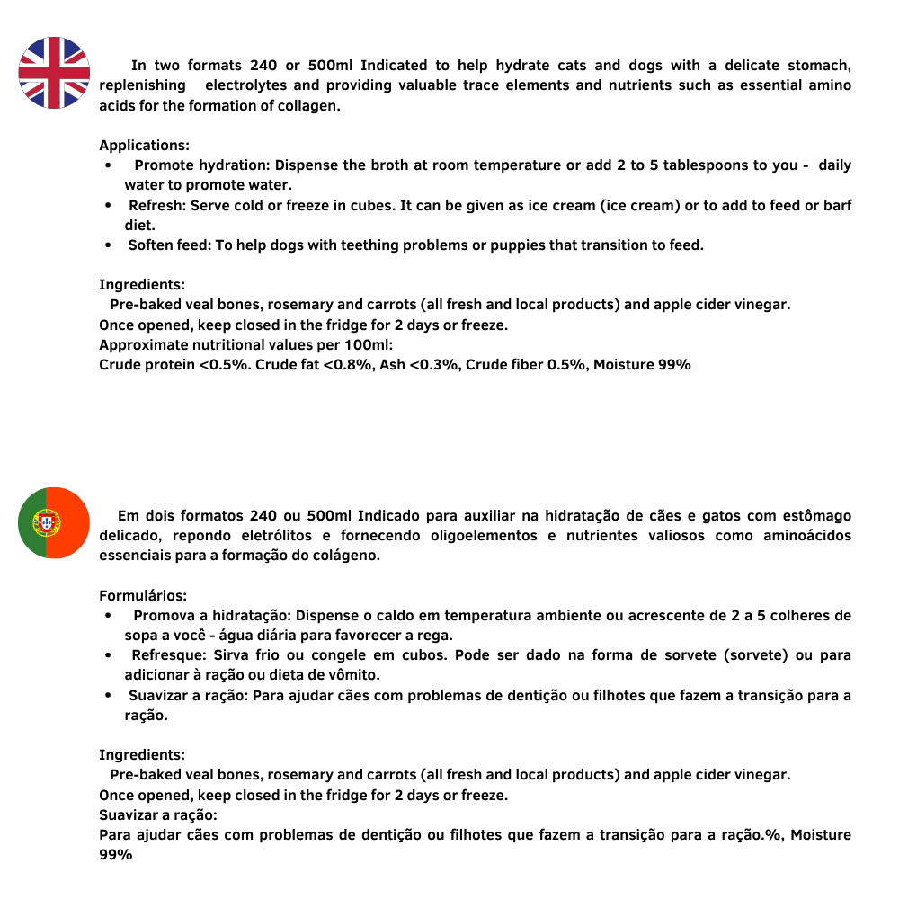 Waniyanpi - Vendita all'ingrosso Cibo - Cani - Brodo di manzo per una buona digestione2