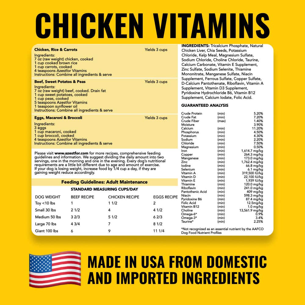 azestfor – wholesale Pet supplement – Dog – Vitamins For Homemade Dog Food6