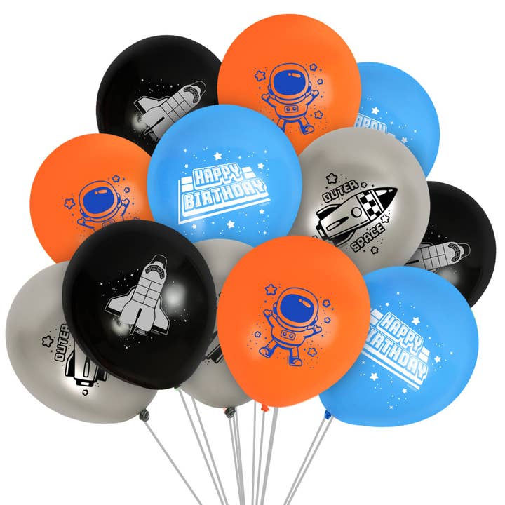 Outer Space Party Supplies Balloons - 12pk for wholesale by Treasures Gifted
