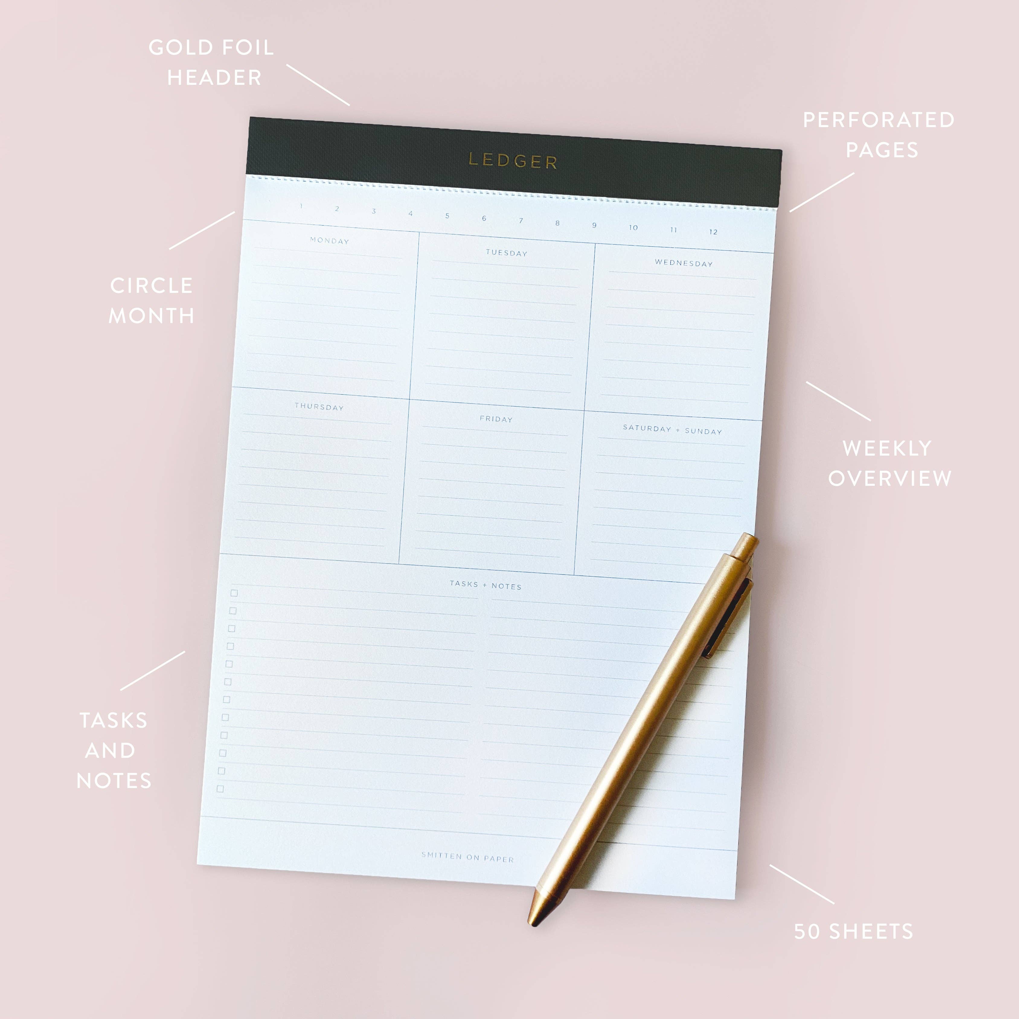 Smitten on Paper - Vente Blocs-notes - Bloc juridique Ledger2