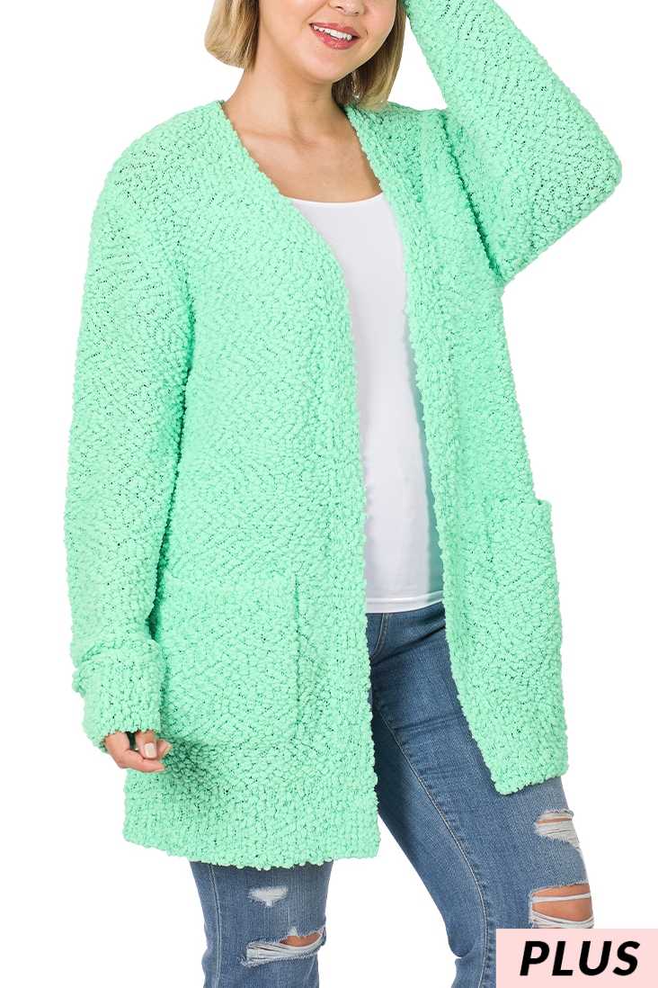 Popcorn sweater cardigan on sale wholesale