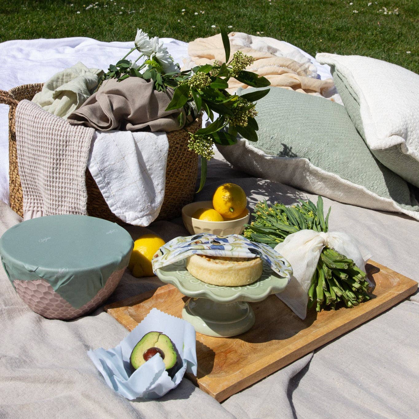 Goldilocks Goods - Wholesale Food Storage Wrap/Bag - Beeswax Food Wraps: Avocado + Solids1