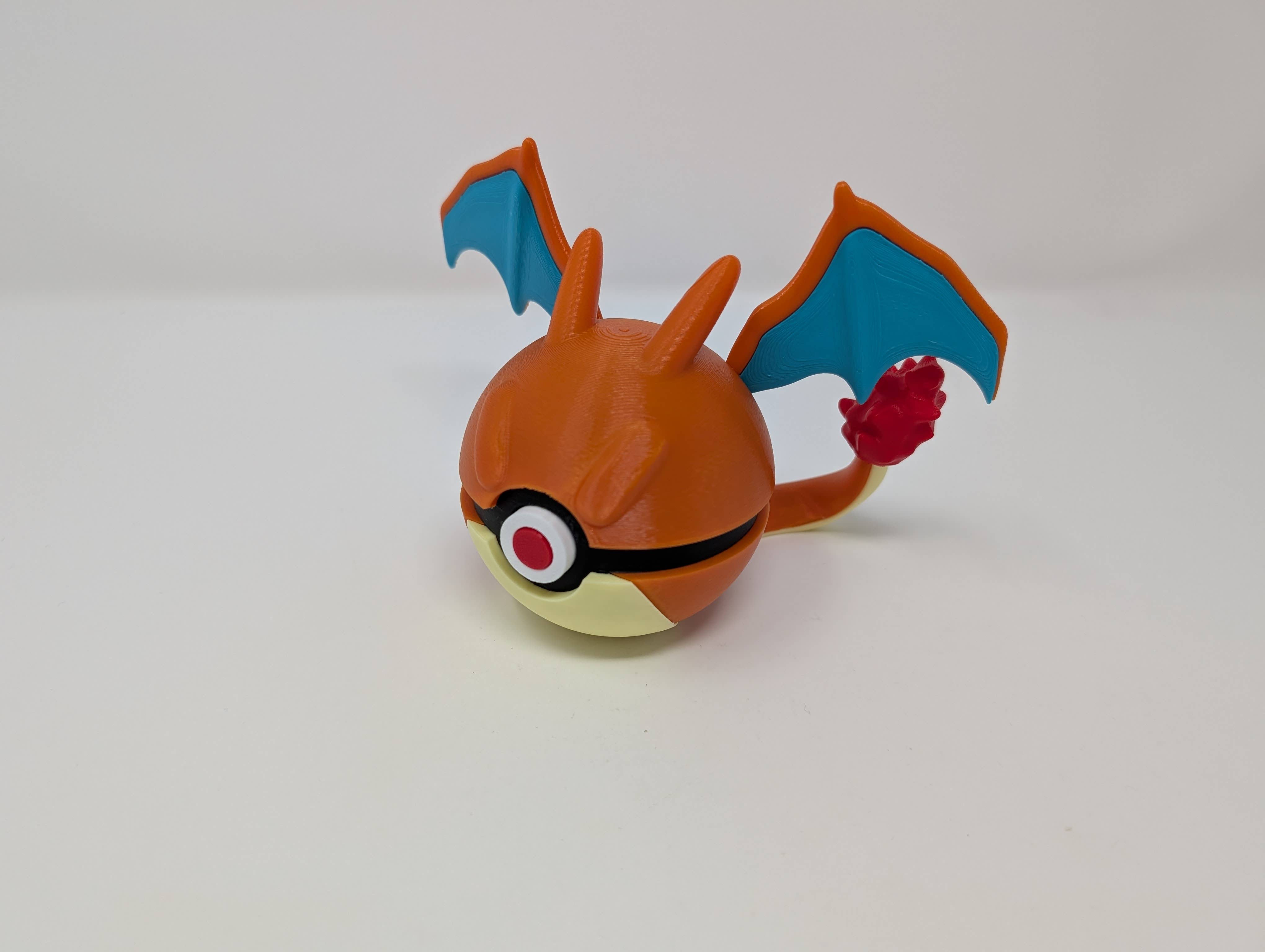 Giant Turtle Creations - Wholesale Decorative Figurine - Charizard Style Pokeball3