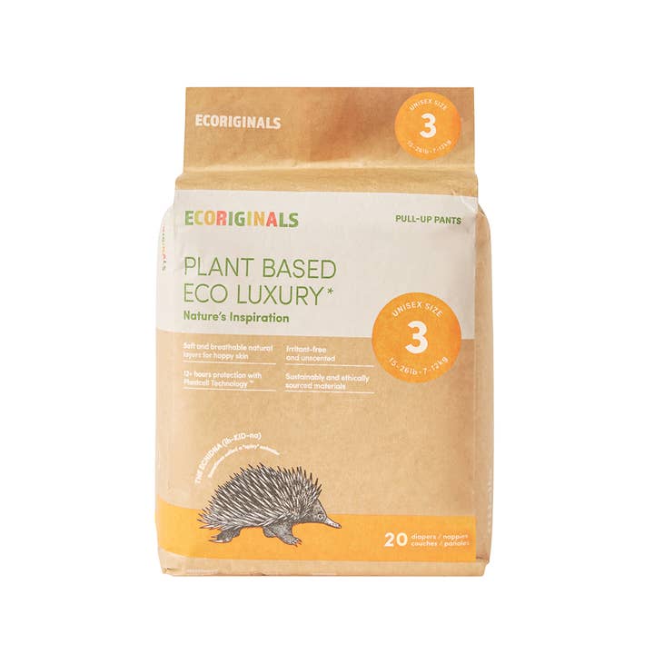 Ecoriginals US - Wholesale Diaper (Cloth) - Baby - Plant based USA Cotton Eco Crawler Training Pant Sz3 15-26lb1