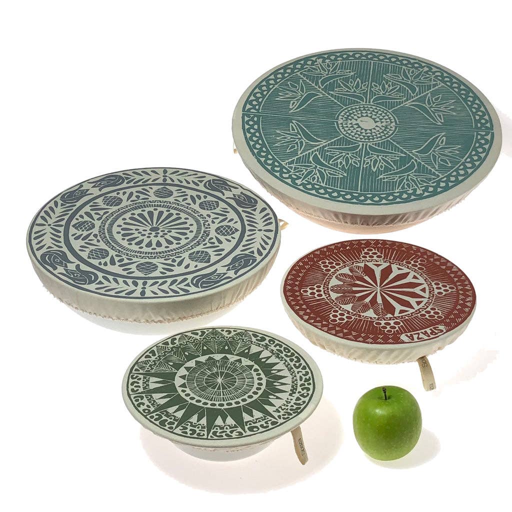 Spaza Store - Wholesale Food storage wrap/bag - Dish and Bowl Cover set of 4 - Safari Print3