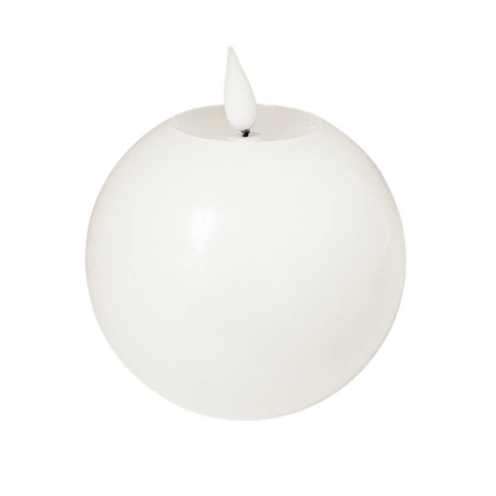 WT Collection - Wholesale Flameless Candle - Small White Round LED Candle