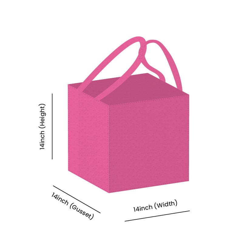 Non Woven Totes - Wholesale Gift Bag - Custom Printed Non-Woven Bakery Tote Bags - 14x14x14 | Squared Tote Bags19