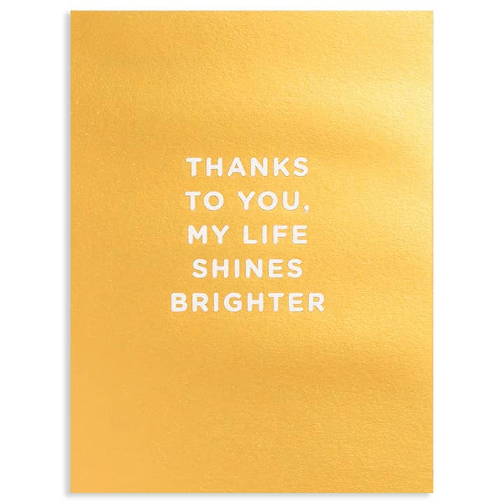 THANKS TO YOU THANK YOU GREETING CARD 3.5 x 4.75" for wholesale by Calypso Cards LLC