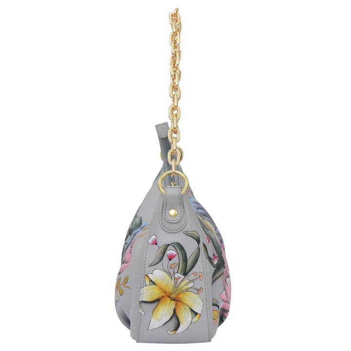 Anuschka | Vanya Lara (USA) - Wholesale Shoulder Bag - Women's - Ruched East West Hobo With Chain - 722