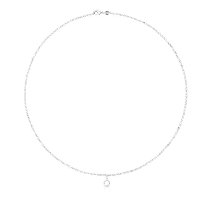 PINGENTE INICIAL CRISTAL BANHADO A PRATA por atacado de Destellos Mediterranean Jewels