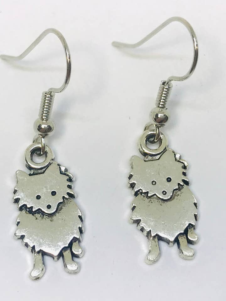 Maltese Dog Earrings for wholesale by SimpleNGreat