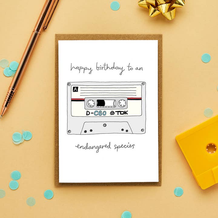 You've Got Pen On Your Face - Wholesale Birthday Card - Funny Cassette Birthday Card | Retro Card for Him7