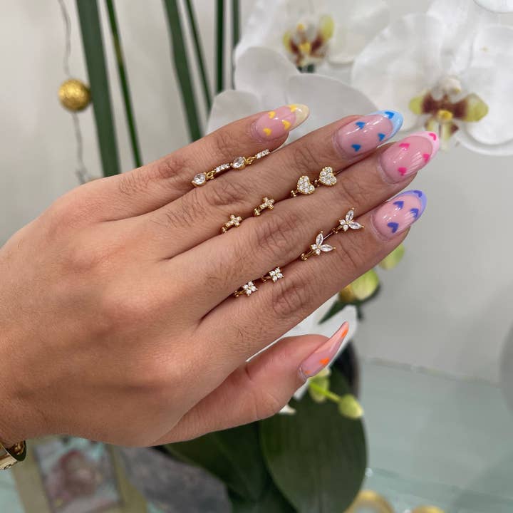 Mini Hoop Crystal voor wholesale door E ACCESORIES JEWERLY