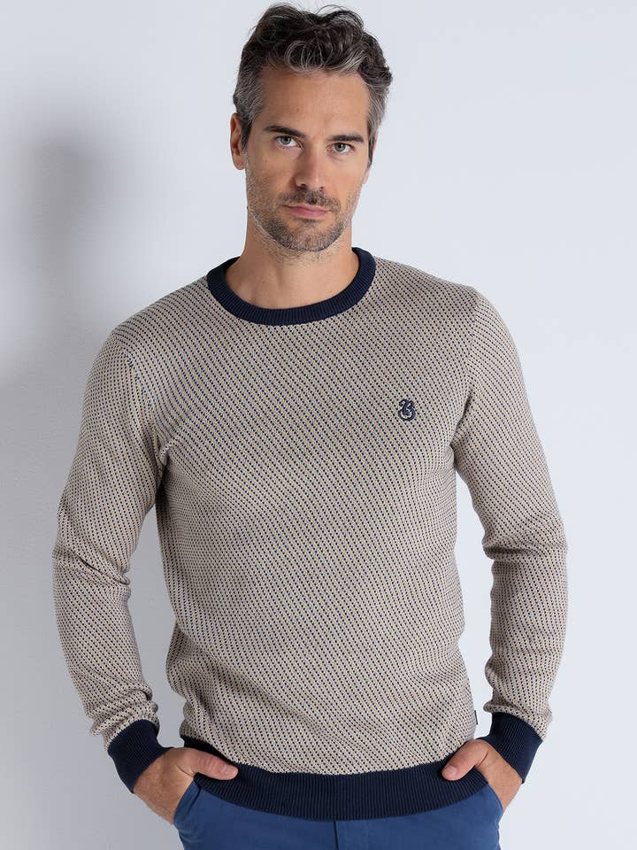 BENDORFF - Jacquard-Pullover mit Rundhalsausschnitt für den Großhandel von PAUSANT SHOP ONLINE