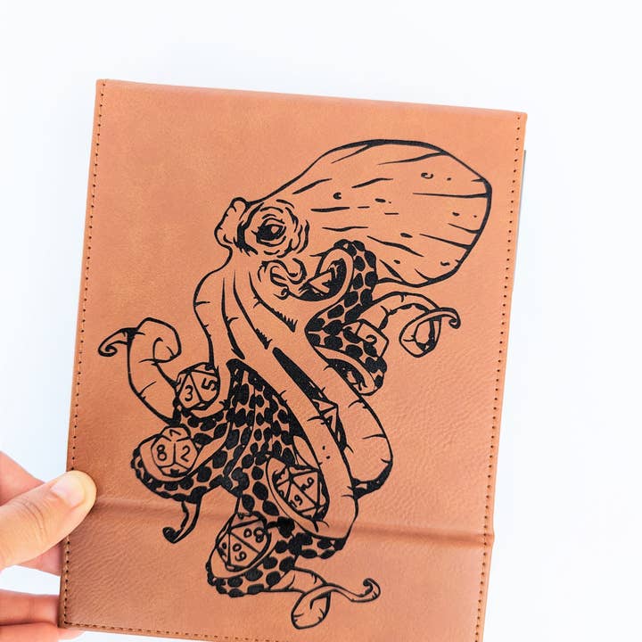 NTSD Gaming and Bookish Goods - Wholesale Dice - Kraken of Holding - D&D - Vegan Leather Dice Box
