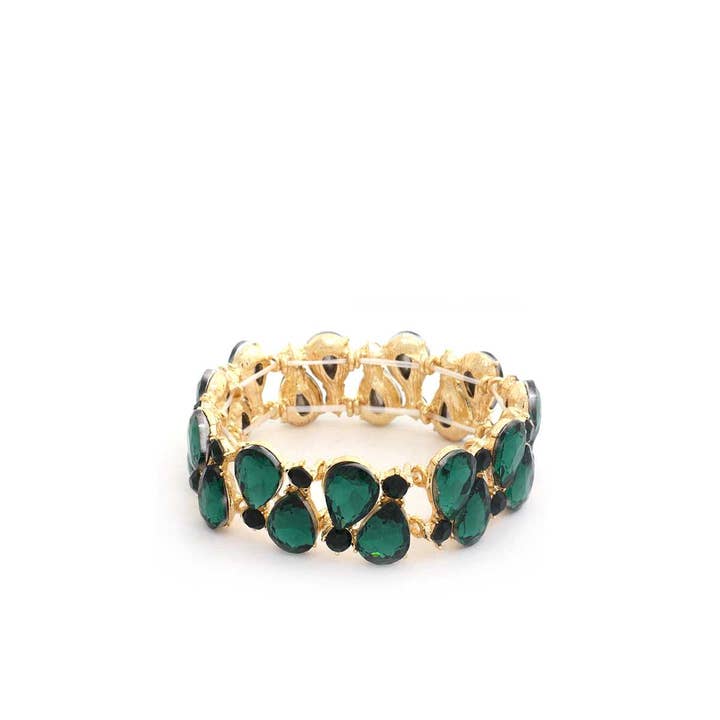 CC Wholesale Clothing - Wholesale Bangle Bracelet - Teardrop Rhinestone Stretch Bracelet4