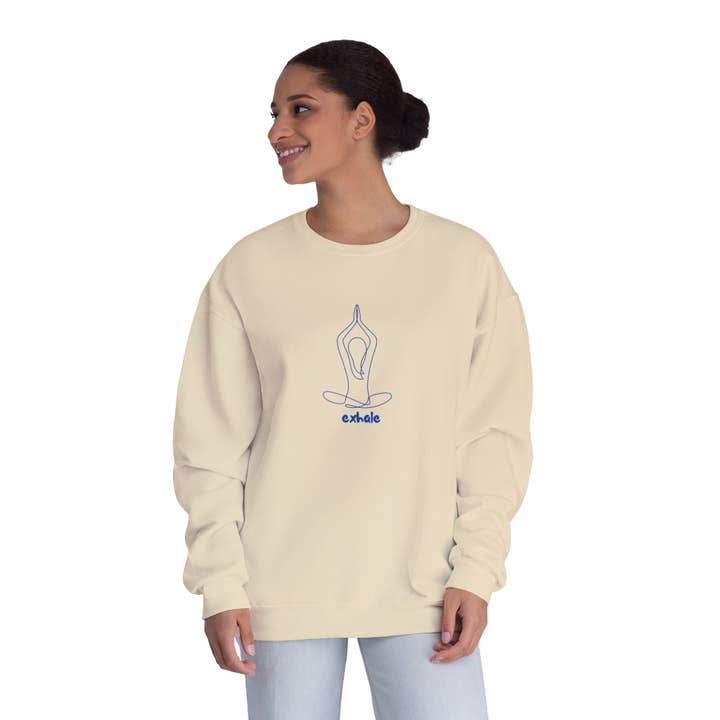 YOGA Exhale Cozy Sweatshirt for wholesale by MARA Style