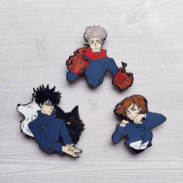 ***RETIRING last chance!*** Fushiguro | JJK Curse Fighters | Hard Enamel Pin for wholesale by squibblefu