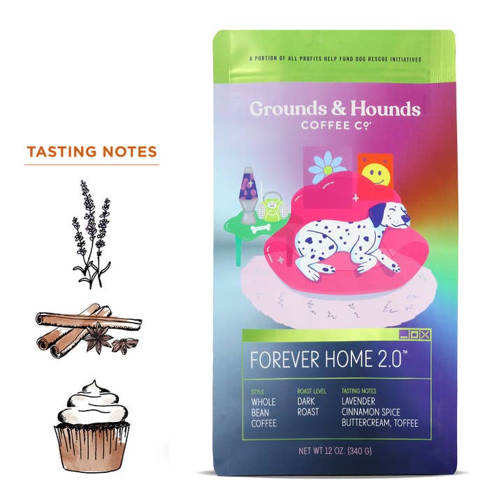 Forever Home 2.0™ Dark Roast for wholesale by Grounds & Hounds Coffee Co.