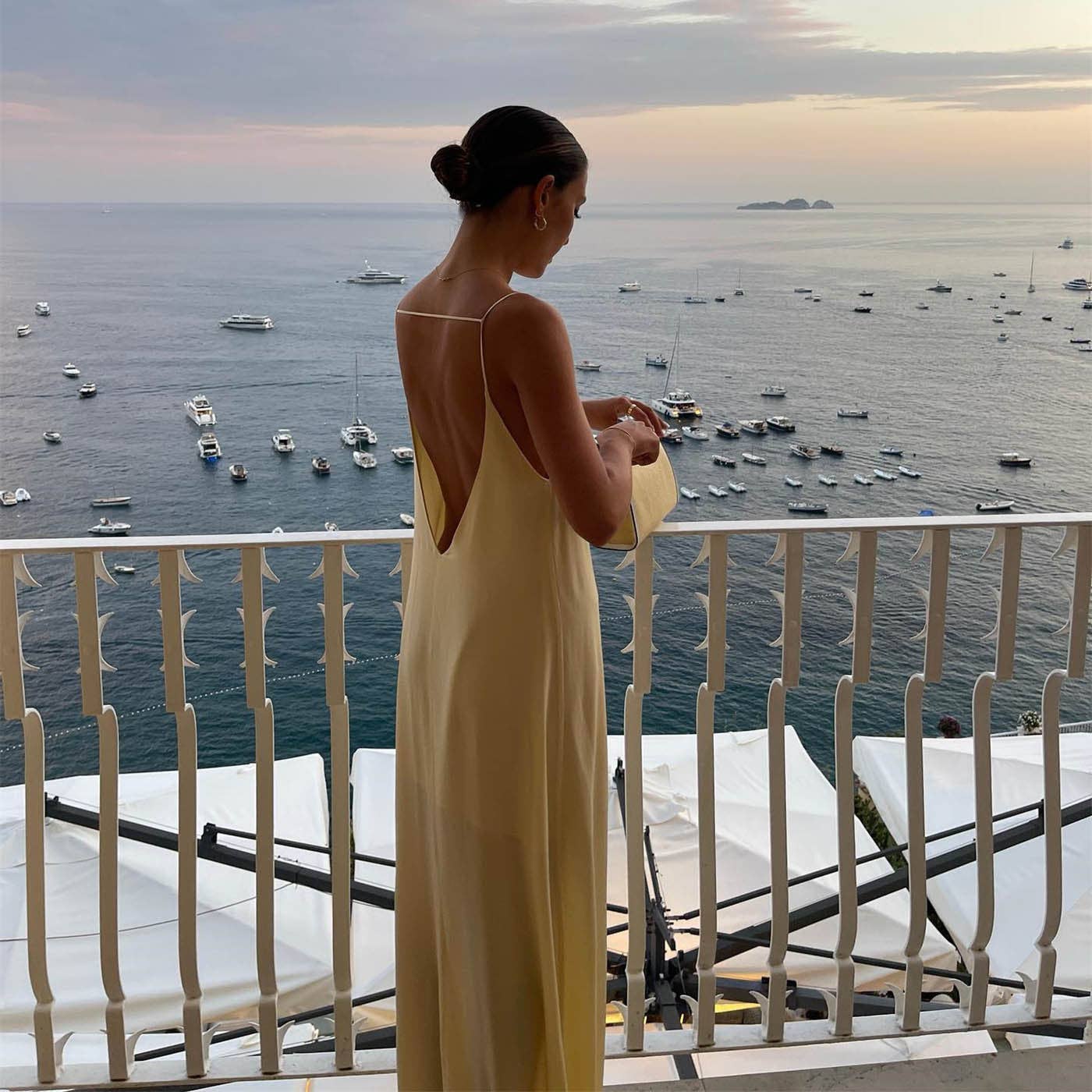 Apricot Satin Cami Dress Sexy Backless Maxi Dress Women Hollow Out Cutout Sleeveless Dress Women Clothing for wholesale on Faire5