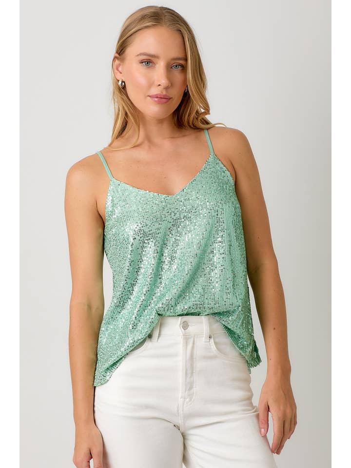 Mystree - Wholesale Camisole - Women's - 60292 Adjustable Sequin Cami1