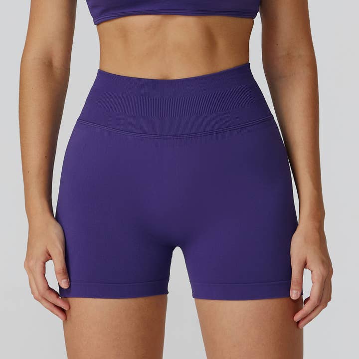 Crave by FW - Wholesale Athletic Shorts - Women's - High Waist Workout Short Tummy Biker Shorts2