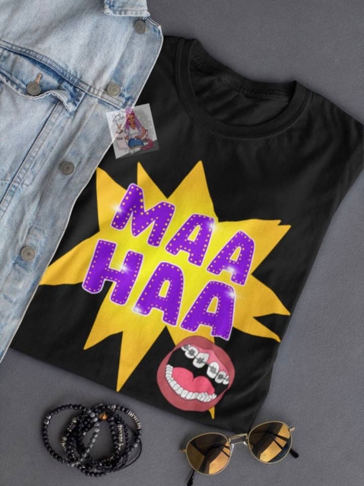 Sparkle By Asha – wholesale Screen printed t-shirt – Women′s – Maa Haa 90's Kid Nostalgia Tee4