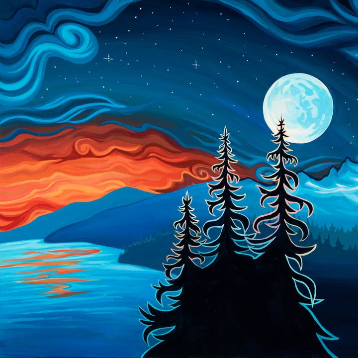 "Efter branden" Print for engroshandel hos Gianna Andrews Studio