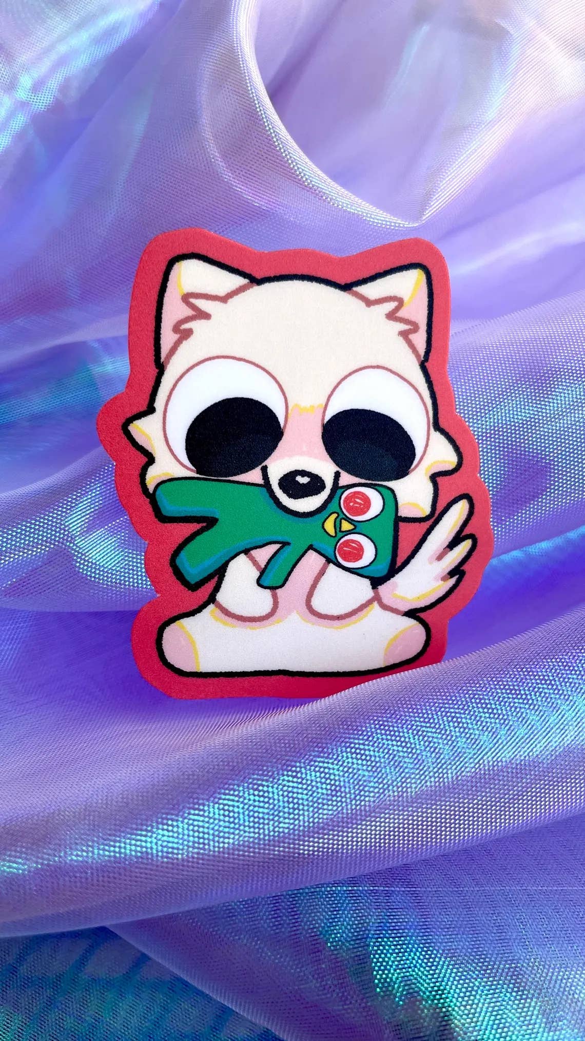 Caffeinehug - Wholesale Sticker - Eskie Dog and Gumby Sticker