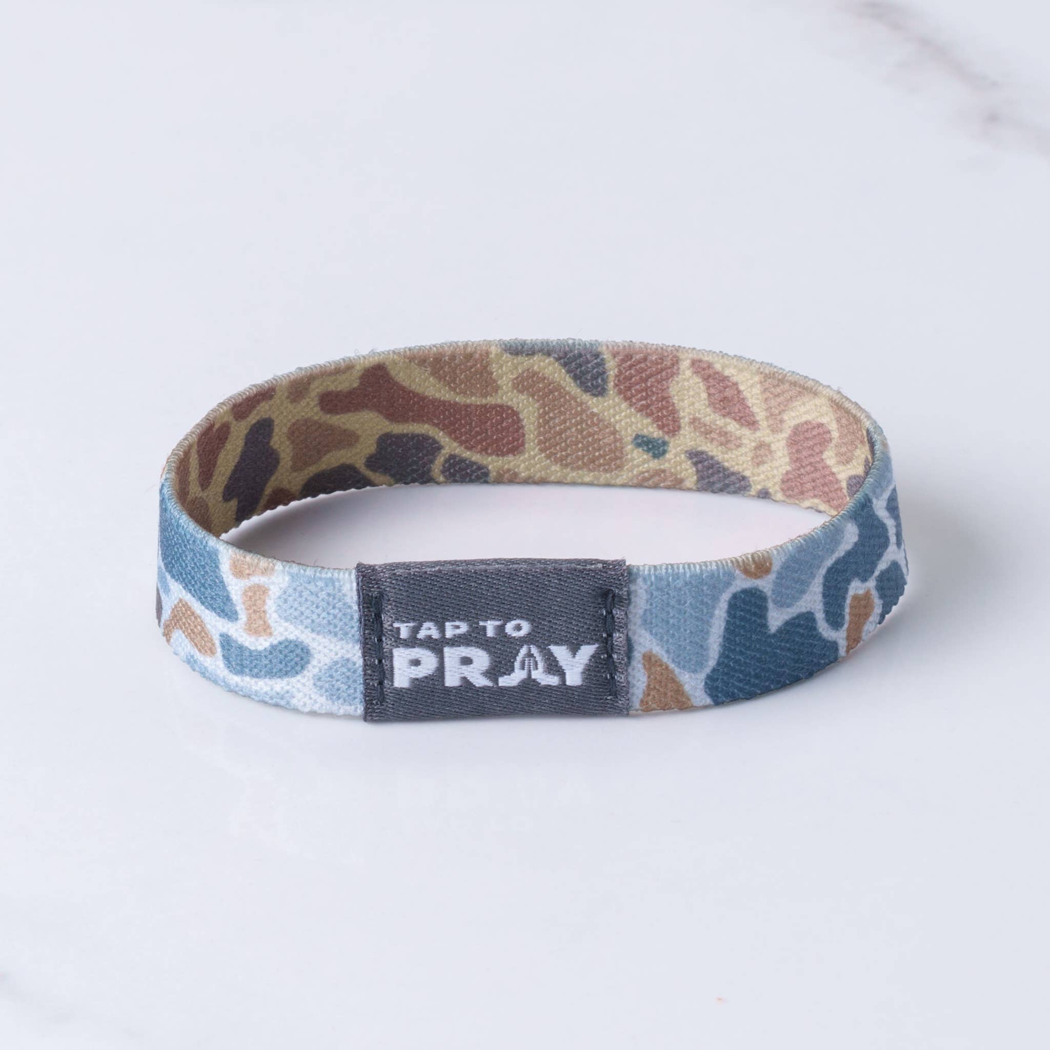 Versible - Wholesale Wristband - Tap To Pray™ Wristbands - River Rock Camo Sahara and Copper4