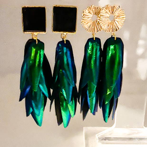 Vollflügelkäfer - Kreisförmiges goldenes Oberteil für den Großhandel von Monarch and Mariposa