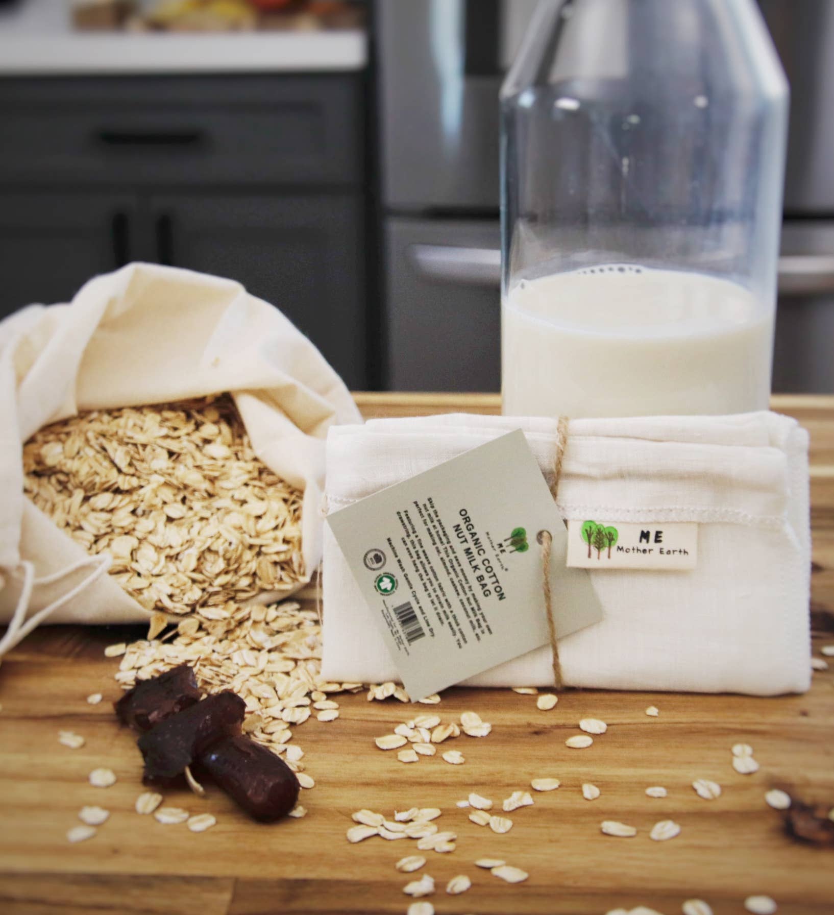 Wholesale Organic Hemp Cotton Nut Milk Bag for your store - Faire