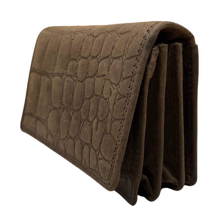 Arrigo - Wholesale Wallet - Women's - Leather Wallet ladies - Buffel Leather Croco Print Compact10