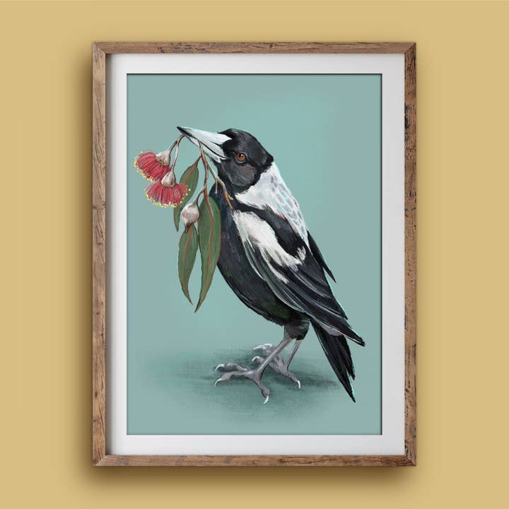 Anna Seed Art - Wholesale Art print - Art Print - Magpie1