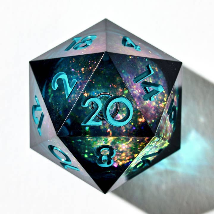 Cosmic Horror 7-Piece Liquid Core Dice Set for wholesale by Dispel Dice