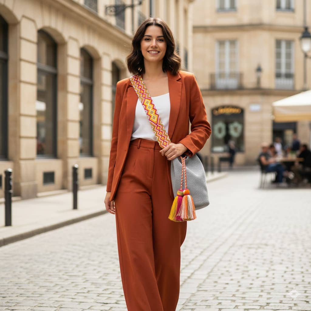 Origin Colombia - Wholesale Crossbody Bag - Women's - Harriet Handmade Wayuu bag, Authentic Colombian Artisan Bag1