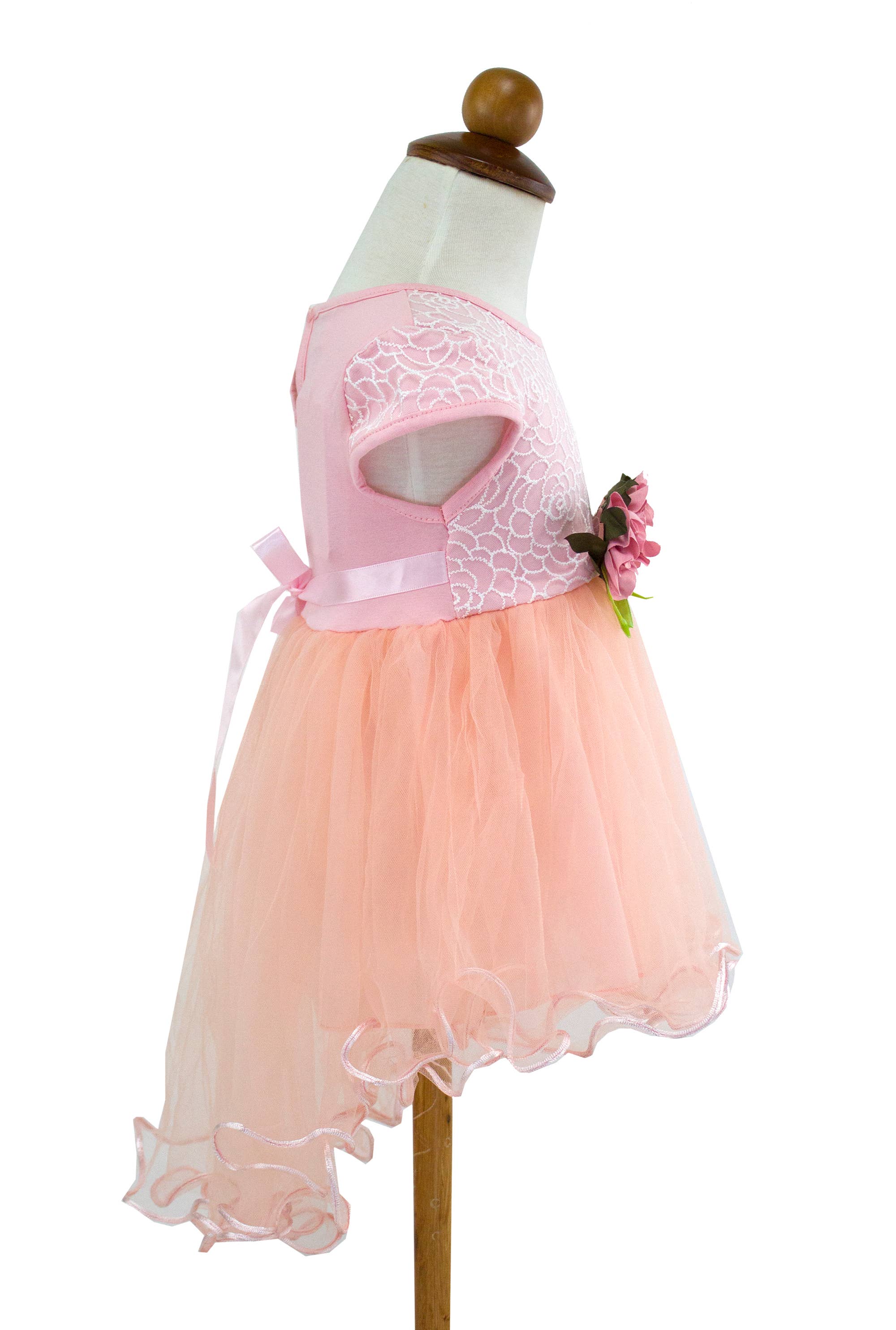 Fennco Styles - Wholesale Dress - Baby - Lace Tulle Baby Flower Girl Dress 21