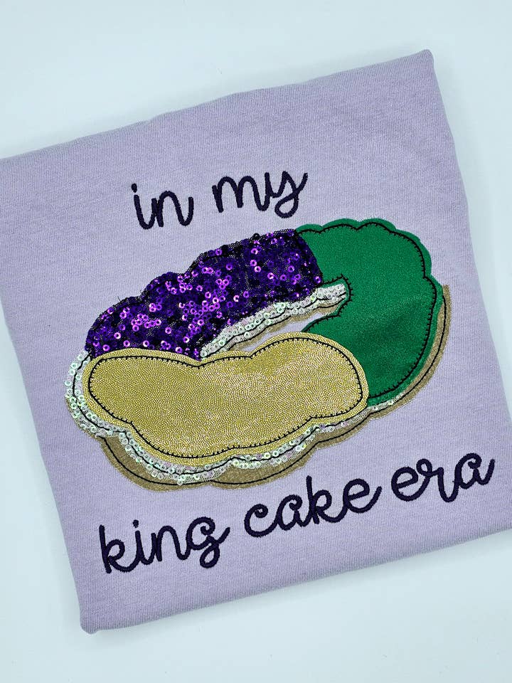 Youth In My King Cake Era Shirt - Girls Mardi Gras Shirt for wholesale by Mudbugs BTQ