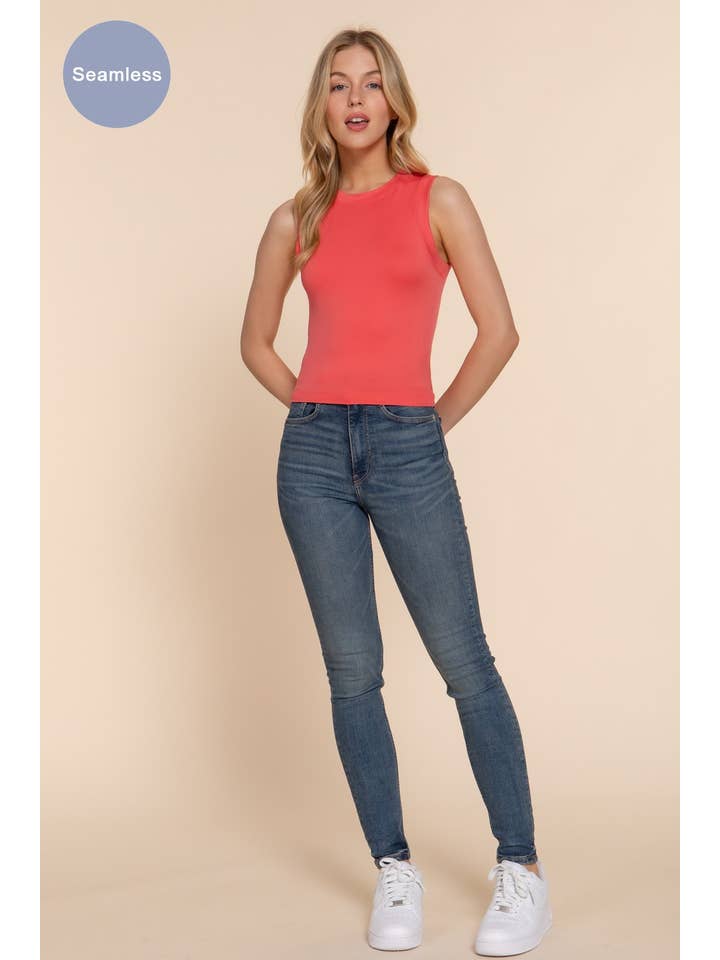 Active Basic | Active USA – wholesale Tank top – Women′s – Crew Neck Seamless Tank Top23